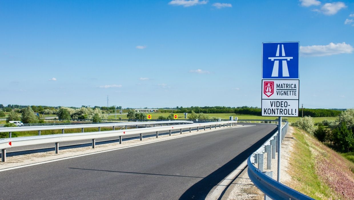 Wjazd na drogę płatną na Węgrzech